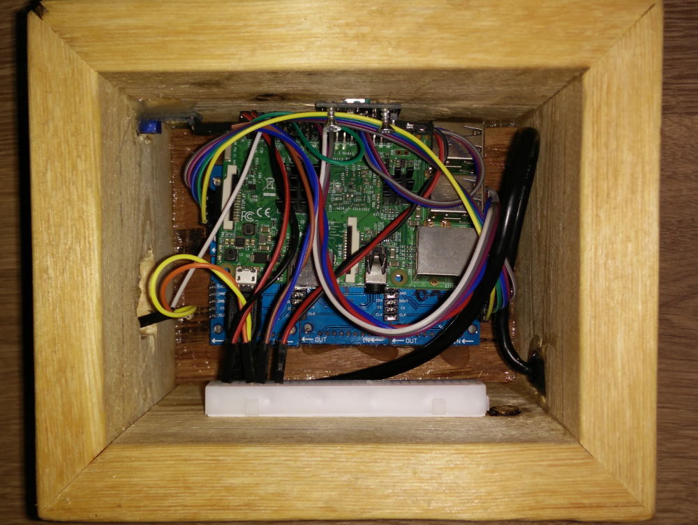 Photo of the insides of the weatherstation